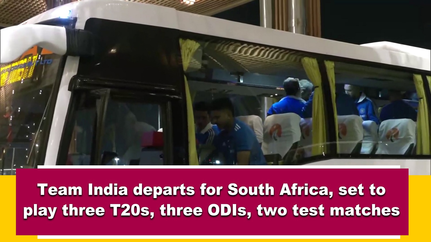 Team India departs for South Africa, set to play three T20s, three ODIs, two test matches